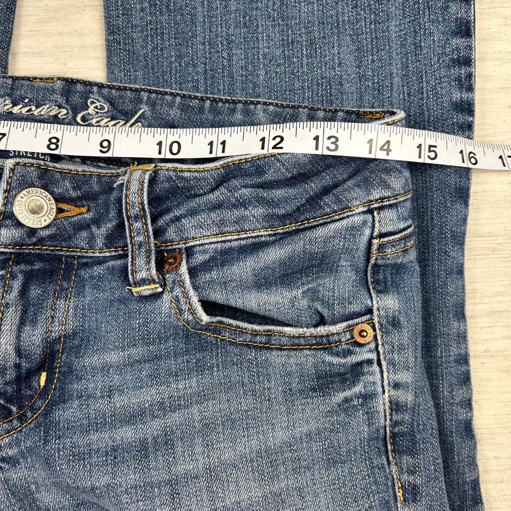 American Eagle y2k favorite boyfriend low rise bootcut jeans size 4 long - Picture 4 of 7